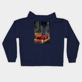 Italian F40 Classic Car Poster Kids Hoodie